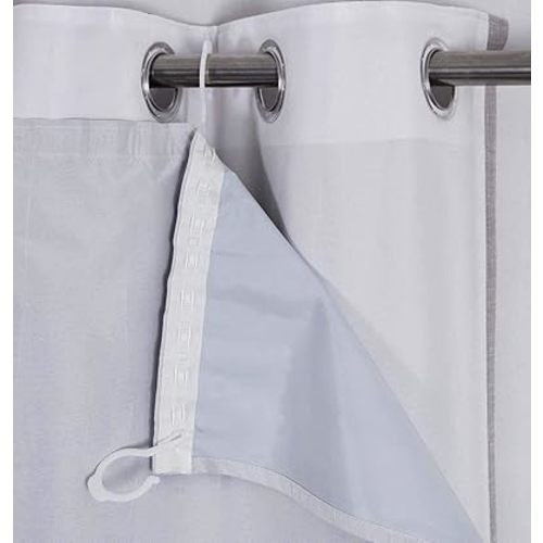 always4u 100% Blackout Curtain Liner Thermal Heat Blocking Curtain Liners Odorless Water-Proof Energy Efficient Blacout Window Cover 2 Panels Hooks Included 51 * 81
