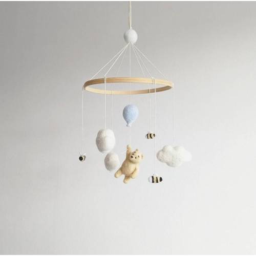 Needle Felted Winnie the Pooh Mobile - Etsy