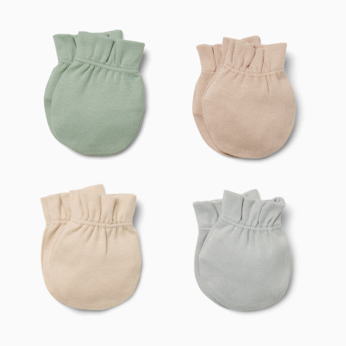 Small Story 4 Pack Mittens - Neutrals, 0-6 M