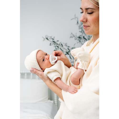 Knit Booties - Ivory