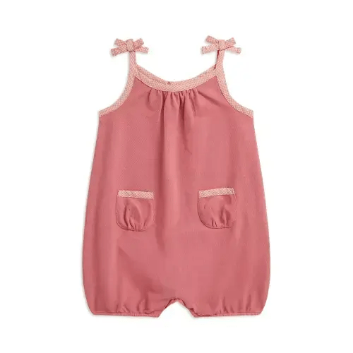 Girls' Gingham Stretch Mesh Bubble Shortall - Baby