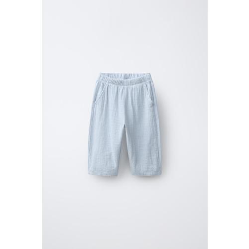 COMBINATION TEXTURE PANTS - Bluish | ZARA United States