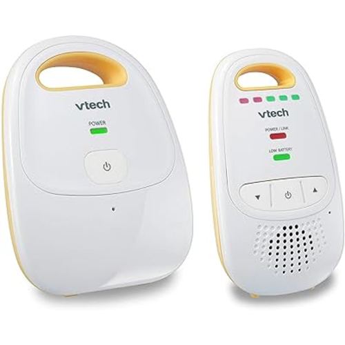 VTech Upgraded Audio Baby Monitor with Rechargeable Battery, Long Range, and Crystal-Clear Sound