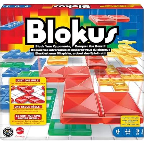 Mattel Games Blokus Board Game for Ages 7+, 2-4 Players