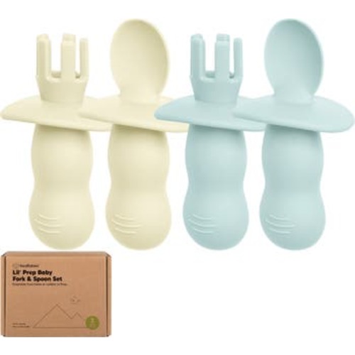 2-Sets Prep Baby Spoons & Forks Set