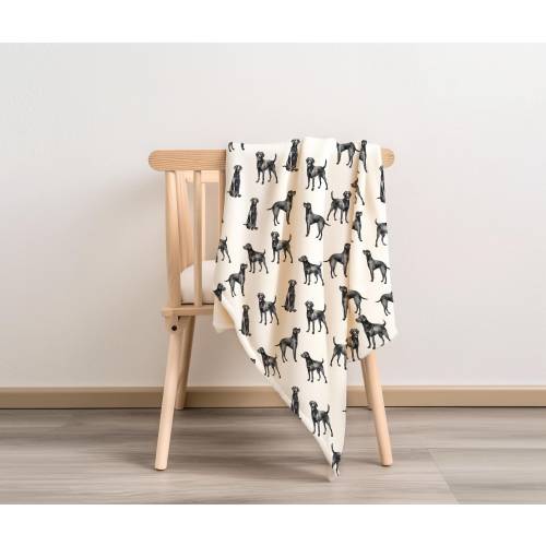 Black Lab Baby Blanket