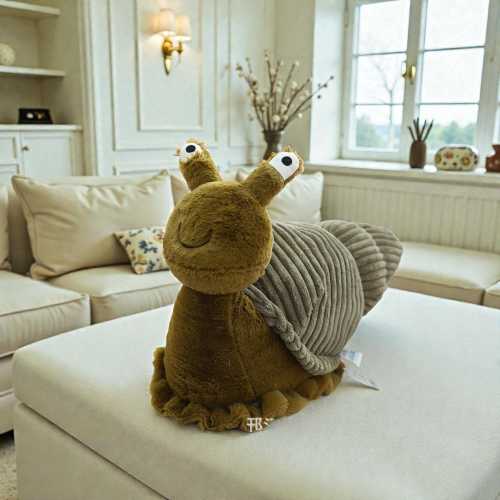 Cute Snail Plush Pillow Toy | Soft Stuffed Animal Cushion