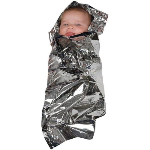MABIS Sterile Foil Baby Bunting Emergency Heat-Conserving Baby Blanket for Newborns and Infants