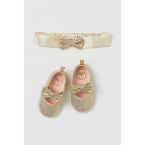2-piece Accessory Set - Gold-colored/glitter - Kids | H&M US