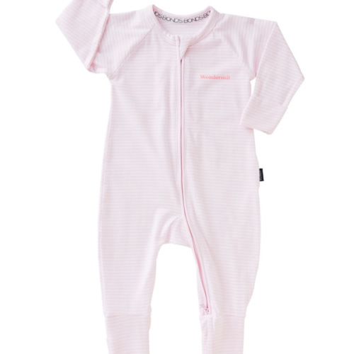 BONDS Zip Wondersuit | BZDYM | Ballet Pink / White