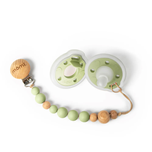 mōmi babypace pacifier gift set - pistachio