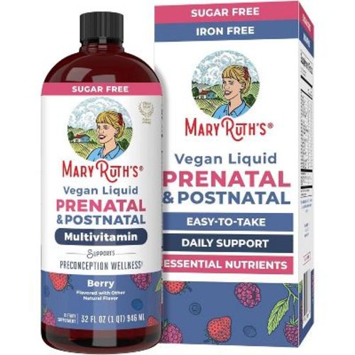 MaryRuth's Prenatal Postnatal Multivitamin Liquid, Berry, 32 oz