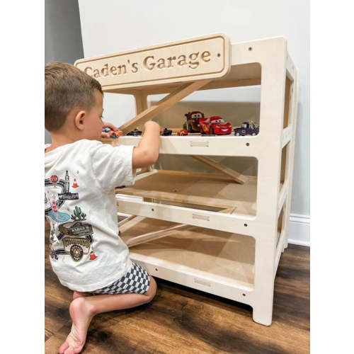 CADEN- Toy Car Ramp + Storage