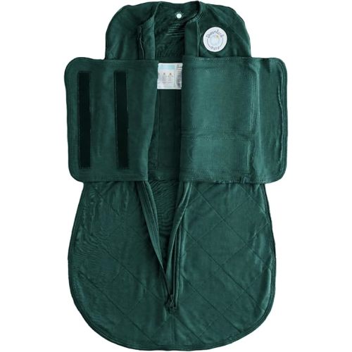 Dreamland Baby Viscose Swaddle Blanket (0-6 Months). 1.0 TOG Ultra Soft Swaddle Blanket w/Built in Band. 95% Viscose, 5% Spandex (Forest). Mom-Owned US Business, Premium Materials