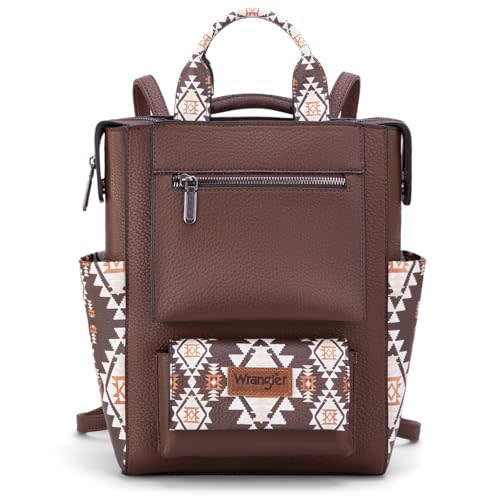 Montana West Wrangler Aztec Women Backpack Purse Convertible Fashion Ladies Anti Theft with Adjustable Strap