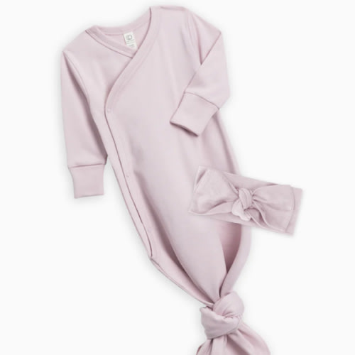Colored Organics Kimono Gown and Bow Set