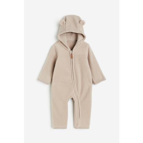 HOODED FLEECE JUMPSUIT