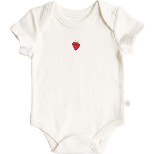 Baby Onesie, Red Strawberry - The Blueberry Hill | Maisonette