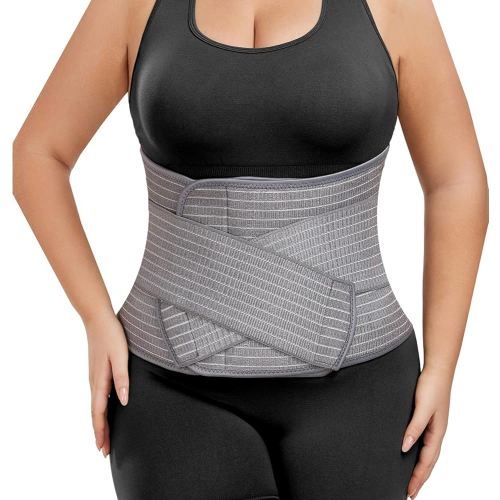 Abdominal Binder Post Surgery - Postpartum Belly Band Wrap | Post C Section Belly Binder Recovery Belt | Stomach Compression Hernia Belt For Men or Women After Pregnancy, Hysterectomy (Small/Medium)
