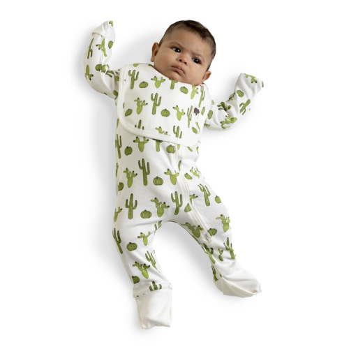 M+A by Monica + Andy Organic Cotton One Piece Coverall and Bib Set, Sizes Newborn - 18-24 Months