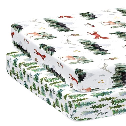 Starry Woodland, Pack N Play Sheets (2-Pack)