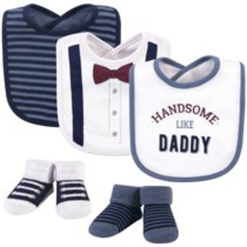 Little Treasure Baby Boy Bibs & Socks Set, 5pc