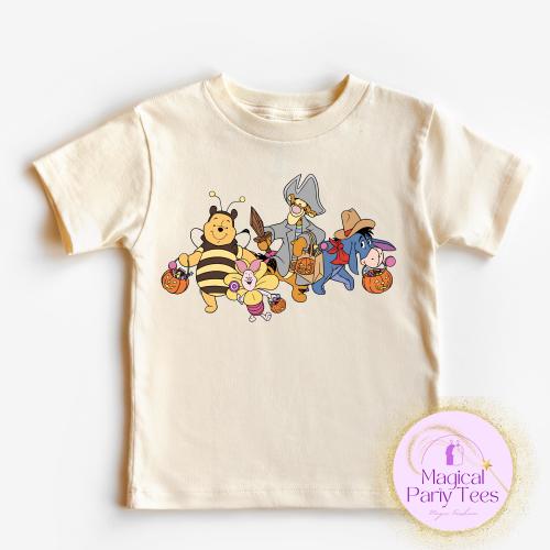 Winnie The Pooh Halloween Toddler Shirt,Winnie The Pooh Halloween Kids Tees,Vintage Winnie The Pooh Tee,Pooh Bear And Friends Baby Onesie