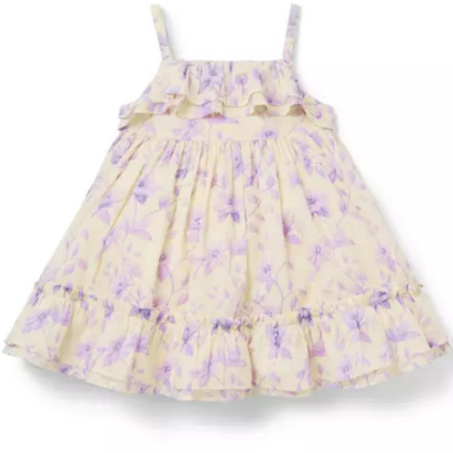 Baby Freshwater Pearl Floral Baby Floral Ruffle Dress by Janie and Jack