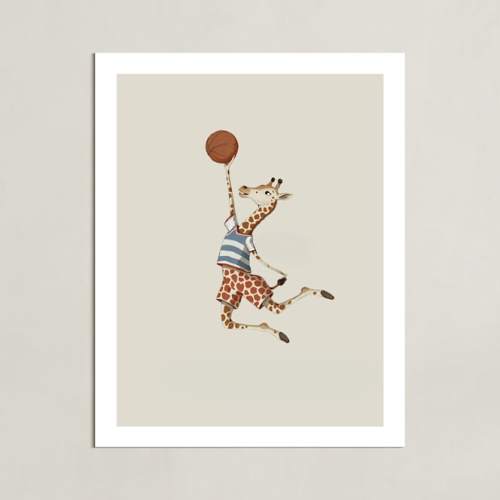 Animal All-Stars 2 Open Edition Children's 11x14 Art Print by Malunio