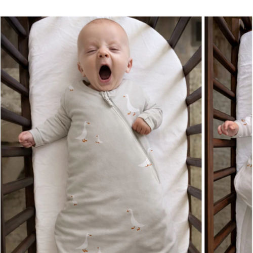 Goose 0.5 TOG Long Sleeve Bamboo Viscose Swaddle Sleep Sack | günamüna (Goose)