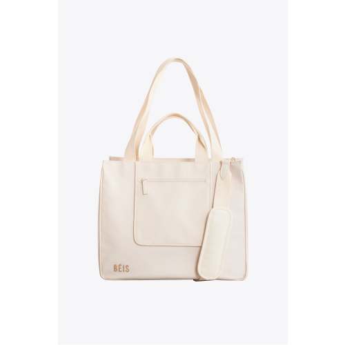 BÉIS 'The East To West Tote' in Beige - Recycled Travel Tote Bag