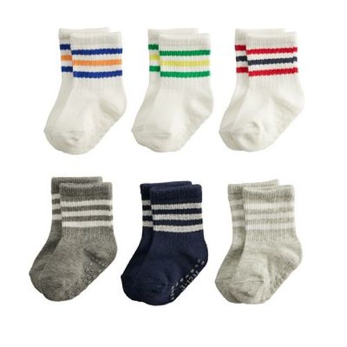 Baby / Toddler Boy Jumping Beans® 6-Pack Ribbed Socks