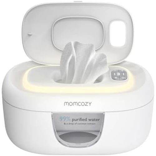 Momcozy Baby Wipe Warmer, Innovative Spring Design,Large Capacity Dispenser