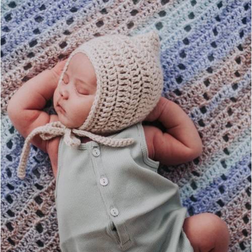 Crochet Pixie Baby Bonnet – Newborn Photo Prop