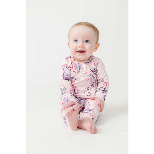 Armor of God Pink PJ Footless Onesie Bamboo – Holy Pals