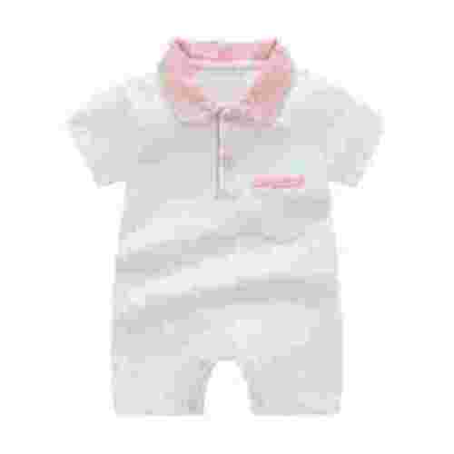 Cathalem Baby Boy Clothes Summer Baby Boy Short Sleeve Romper (White,0-3 Months)