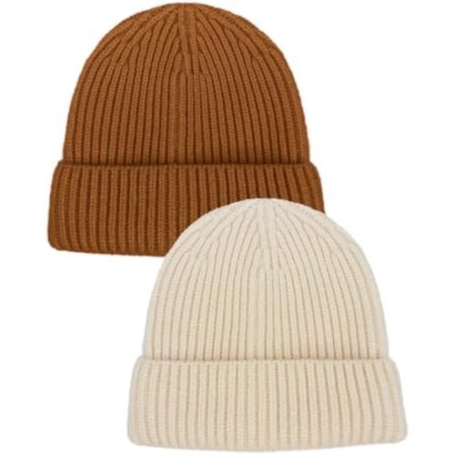 Toddler Beanie Baby Hat Boys Girls Beanies, Wool Cuffed Warm Infant Kids Winter Hats Children Knit Caps