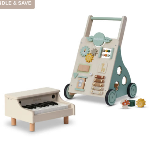 The Toddler Toys Bundle - Jungle Trolley and Mini Piano
