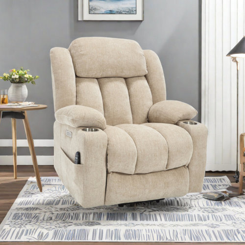Latitude Run® Azelle Power Lift Chair Recliners Infinite Position with Massage,heat,cup Holder & Reviews | Wayfair