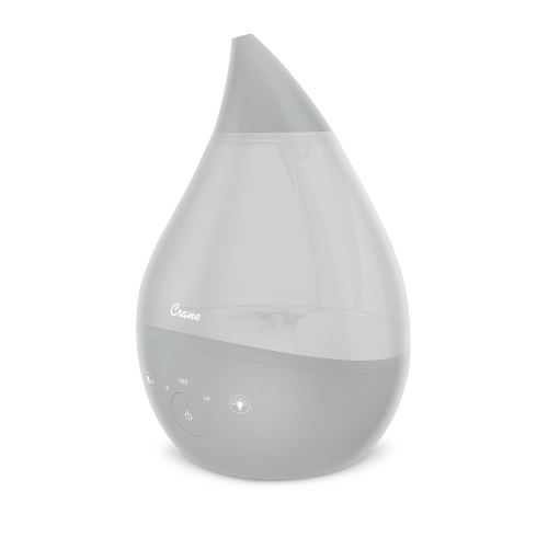 Crane 4-in-1 Top Fill Humidifier, 1 Gallon with Sound Machine, Night Light