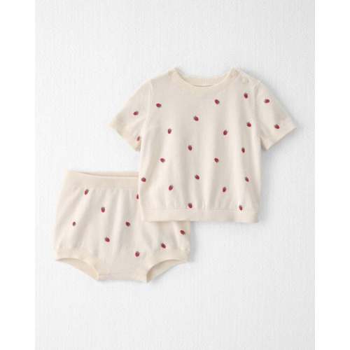Baby Girl 2-Piece Organic Cotton Sweater Set in Berry Print - Little Planet | Carter's