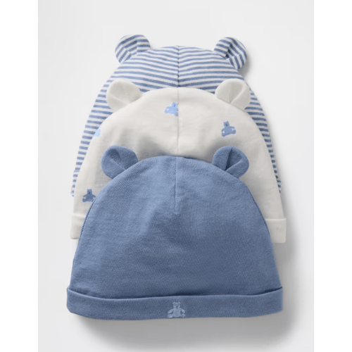 Baby First Favorites Organic Cotton Beanie (3-Pack)