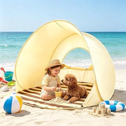 AOSION Baby Beach Tent,UPF50+ Portable Infant Sun Shade Shelter,57x57x43IN