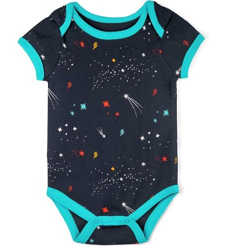 Mightly Baby Short-Sleeve Bodysuit | Organic Cotton Fair Trade Certified Clothes,