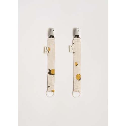 2 PACK PACIFIER STRAP - lemon