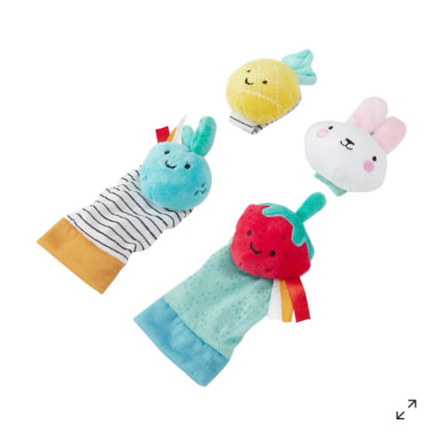 4 Pack Wrist Rattles & Foot Finders