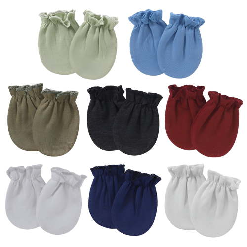 TELOLY 8Pcs Baby Mittens,Suitable Year-Round Baby Mittens Newborn,Flexible for Movement Newborn Mittens No Scratch,Style2