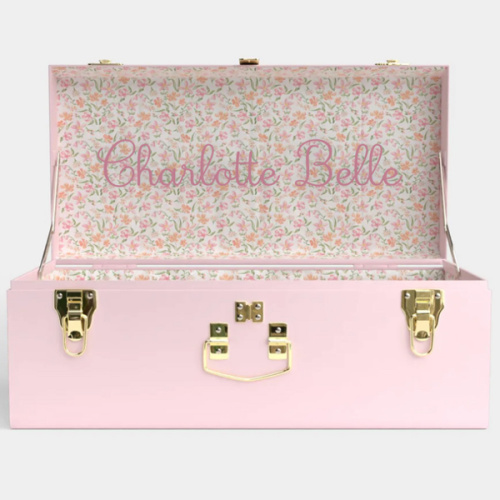 Petite Trunk - Pink - Spring in St. Louis / Embroidery