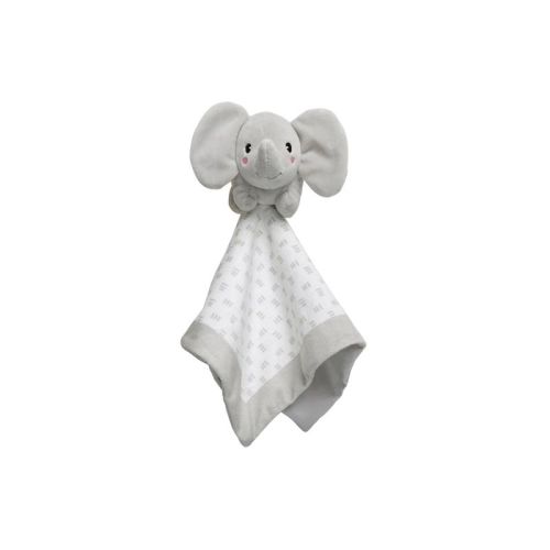 Pearhead Elephant Lovey Blanket - Gray/White