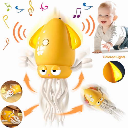 Musical Baby Crawling Toys 6-12 Months, Infants Toys for Babies 0 3 6 9 12 Months, Boys Girls Baby Toys for 12 24 Months